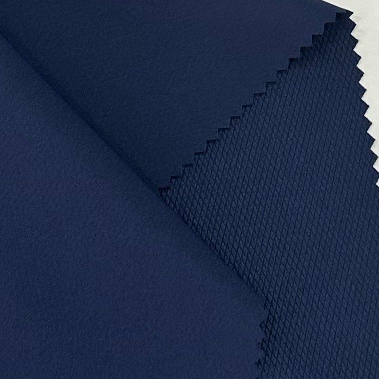 Tessuto a quadrilatero a griglia di diamanti 50D+20D*50D+20D/100D 140GSM 94% poliestere 6% spandex