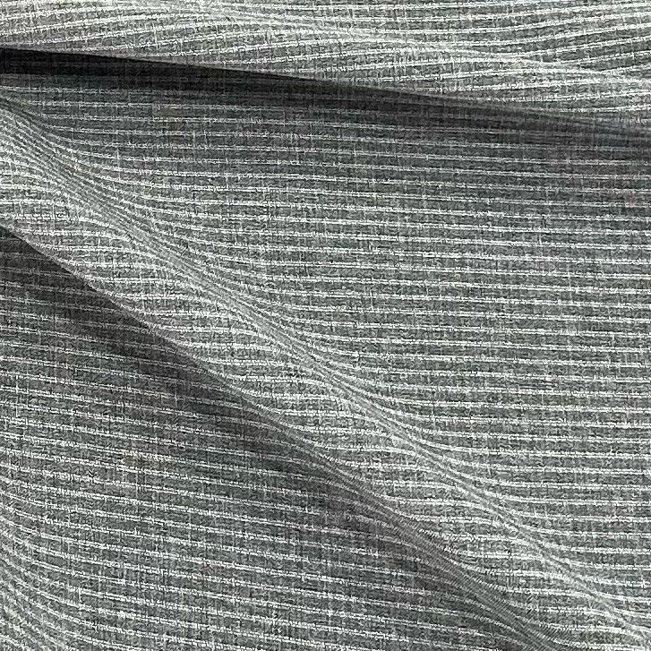 Striscia orizzontale a doppia trama Tessuto di poliestere cationico a quattro vie di allungamento 2/1 Twill
