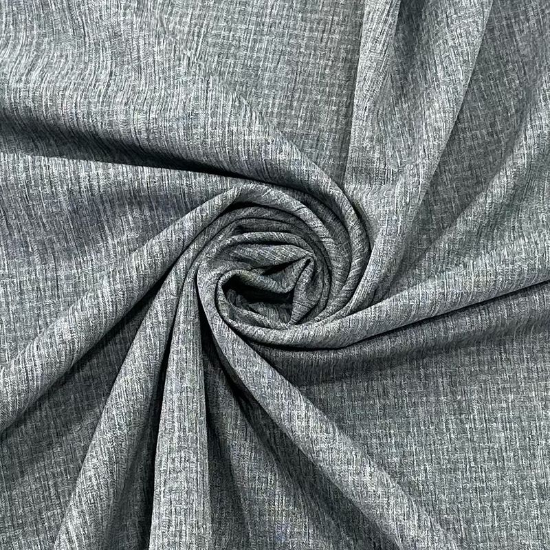 Striscia orizzontale a doppia trama Tessuto di poliestere cationico a quattro vie di allungamento 2/1 Twill