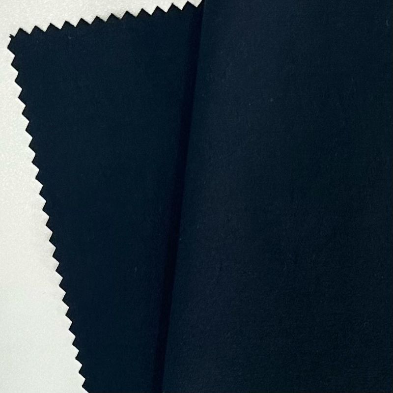 150D tessuto riciclato sostenibile a doppio nucleo semi-brillante tessuto poliestere warp stretch 186GSM