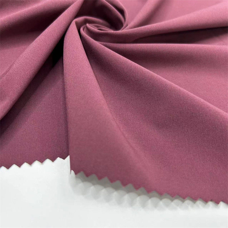Stoffa di tessuto semplice di poliestere riciclato sostenibile 50D Quattro Stretch per abbigliamento sportivo