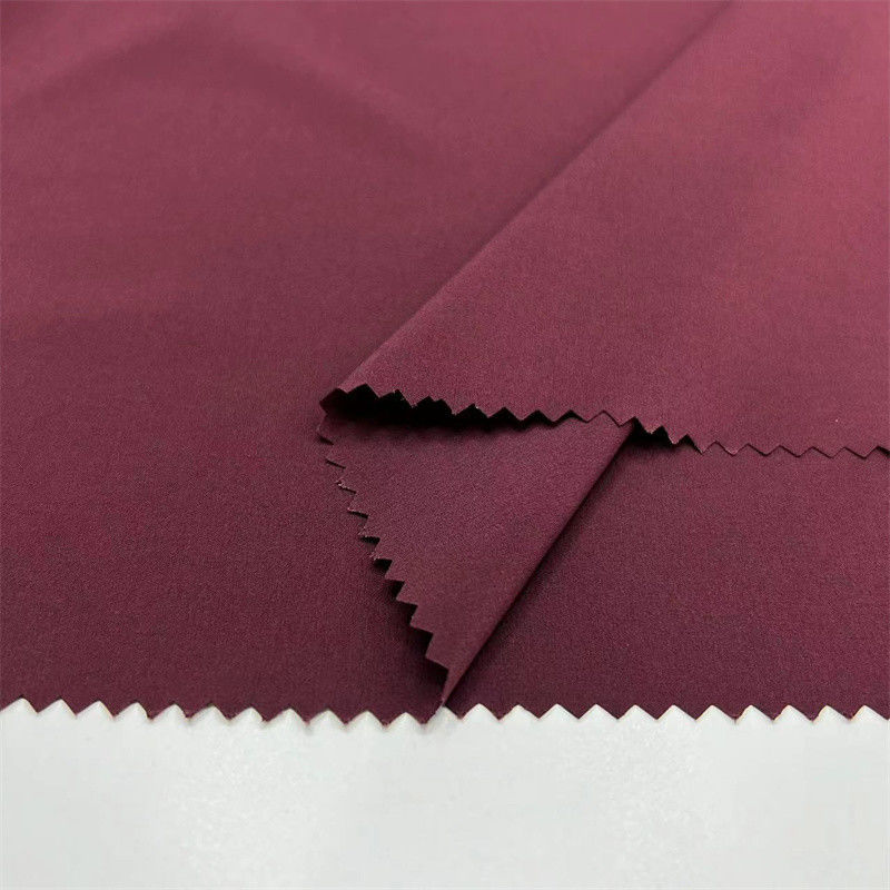 Stoffa di tessuto semplice di poliestere riciclato sostenibile 50D Quattro Stretch per abbigliamento sportivo