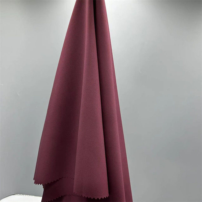 Stoffa di tessuto semplice di poliestere riciclato sostenibile 50D Quattro Stretch per abbigliamento sportivo