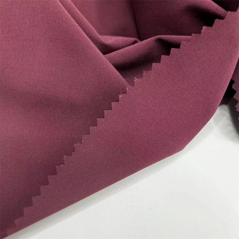 Stoffa di tessuto semplice di poliestere riciclato sostenibile 50D Quattro Stretch per abbigliamento sportivo
