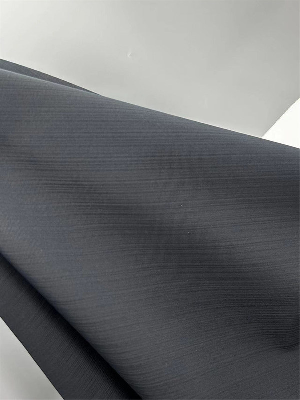 Tessuto di poliestere riciclato Seersucker T400 Tassura simile al lino per abiti da esterno