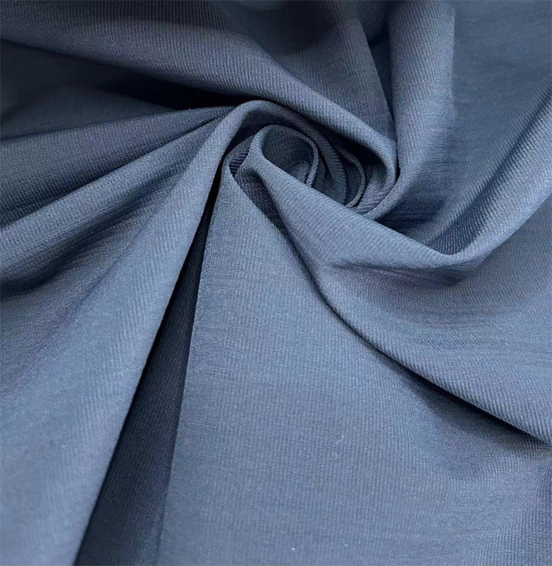 Tessuto di poliestere riciclato Seersucker T400 Tassura simile al lino per abiti da esterno