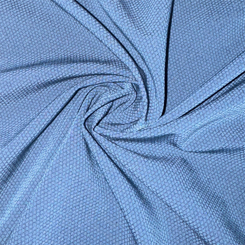 tessuto in plastica di poliestere riciclato di qualità superiore a doppio filato di fibra di allungamento di diamante 75D+40D*75D+40D 145GSM