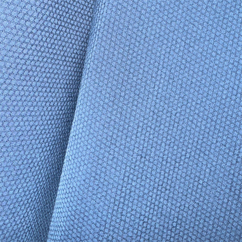 tessuto in plastica di poliestere riciclato di qualità superiore a doppio filato di fibra di allungamento di diamante 75D+40D*75D+40D 145GSM