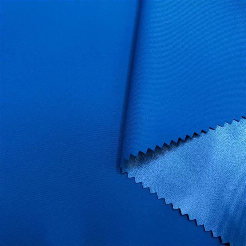 2/2 Tissu di twill riciclato laminato con pellicola TPU 100% policiclo riciclato per la fabbricazione di trench coats giacche