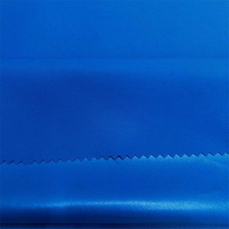 2/2 Tissu di twill riciclato laminato con pellicola TPU 100% policiclo riciclato per la fabbricazione di trench coats giacche