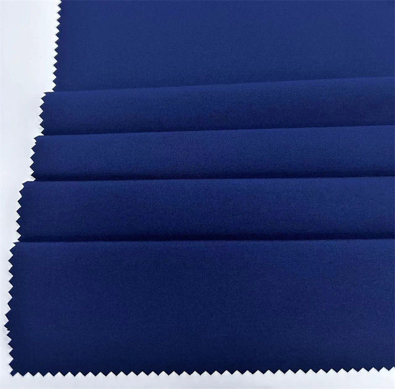 Tessuto semplice riciclato tessuto quadrilaterale 75D+40D*150D+40D 94% poliestere riciclato 6% spandex 166GSM