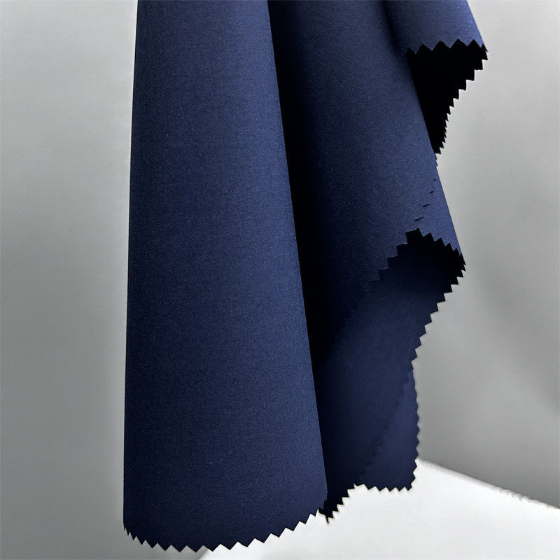 Tessuto semplice riciclato tessuto quadrilaterale 75D+40D*150D+40D 94% poliestere riciclato 6% spandex 166GSM