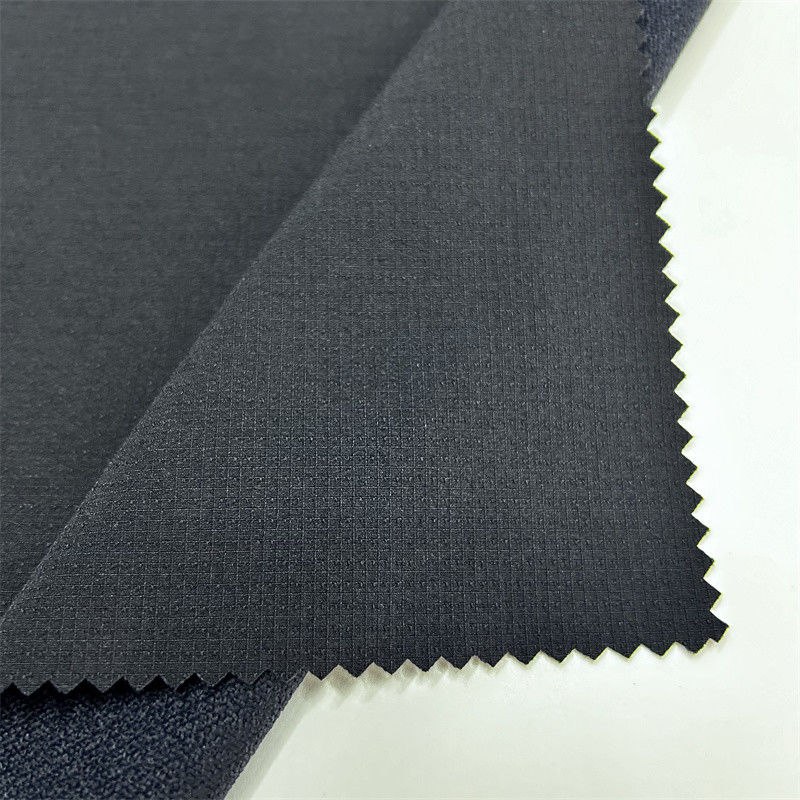 Tessuto da alpinismo a quadri di nylon semigloss Tessile elastico per abbigliamento da esterno