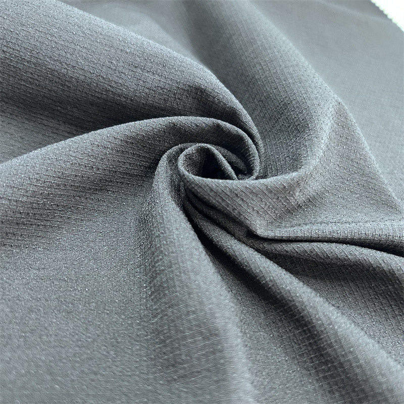 Tessuto da alpinismo a quadri di nylon semigloss Tessile elastico per abbigliamento da esterno