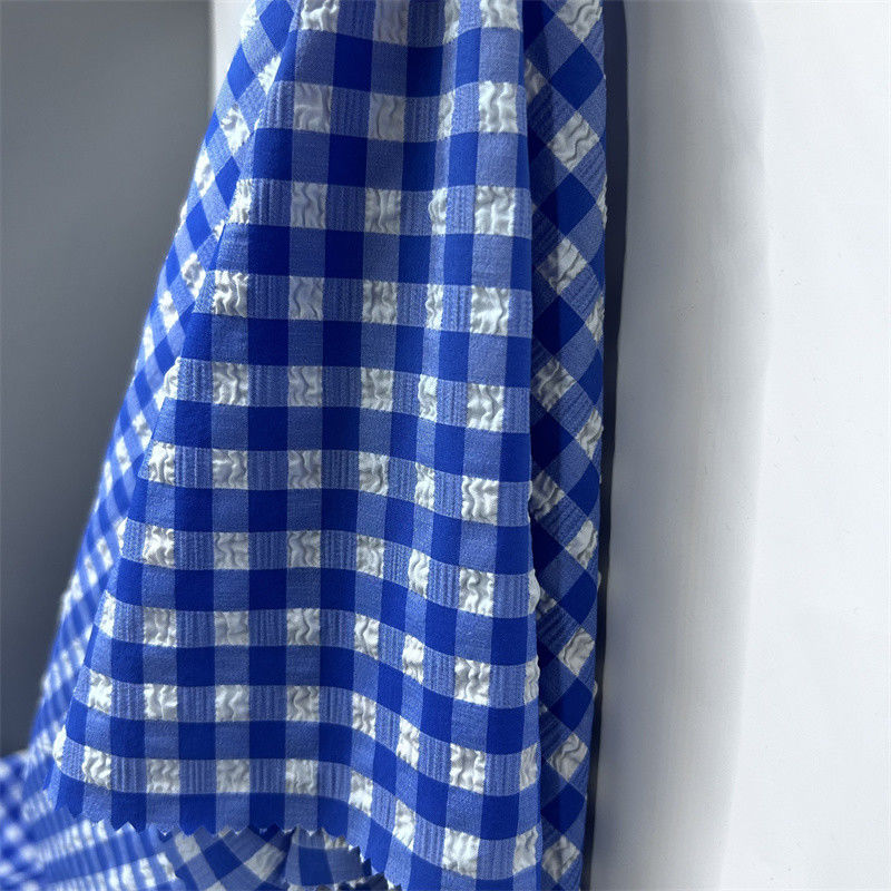 Griglia di bolle di nylon poliestere 75D+70D+40D*75D+70D+40D Piccole bolle sollevate sulla superficie del tessuto