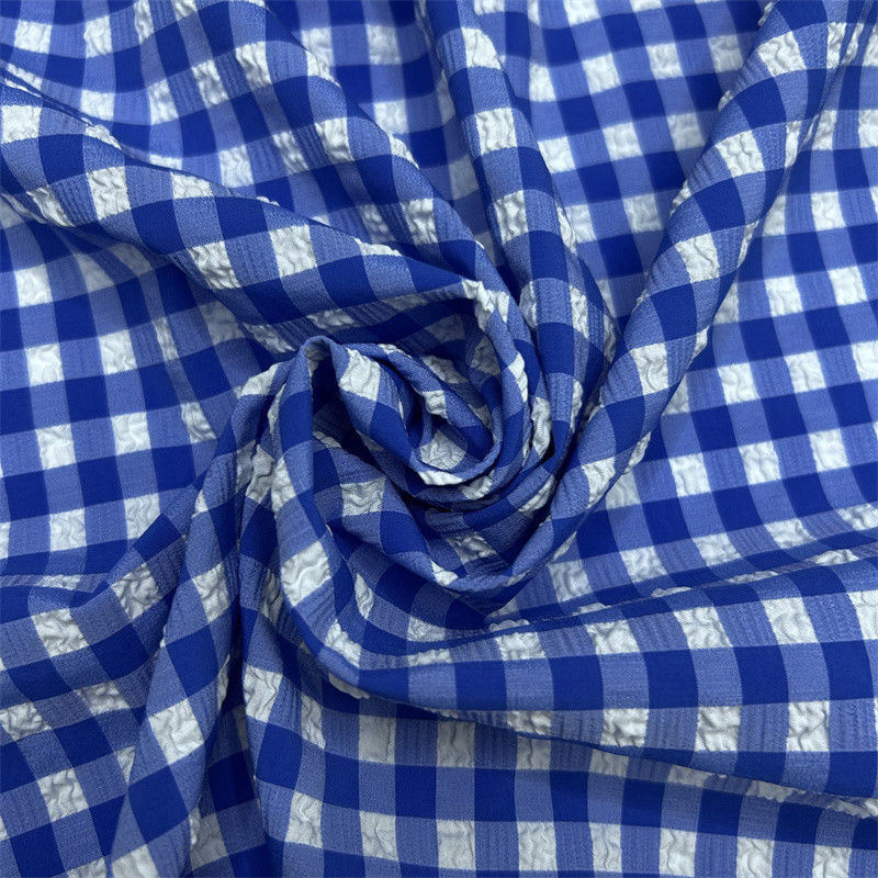 Griglia di bolle di nylon poliestere 75D+70D+40D*75D+70D+40D Piccole bolle sollevate sulla superficie del tessuto
