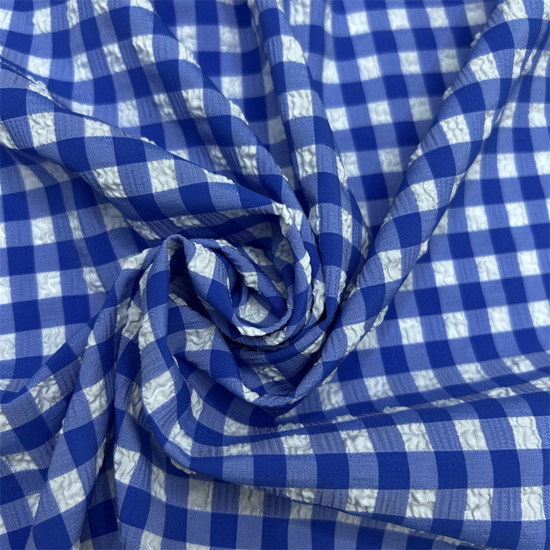 Griglia di bolle di nylon poliestere 75D+70D+40D*75D+70D+40D Piccole bolle sollevate sulla superficie del tessuto