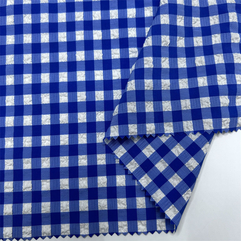 Griglia di bolle di nylon poliestere 75D+70D+40D*75D+70D+40D Piccole bolle sollevate sulla superficie del tessuto