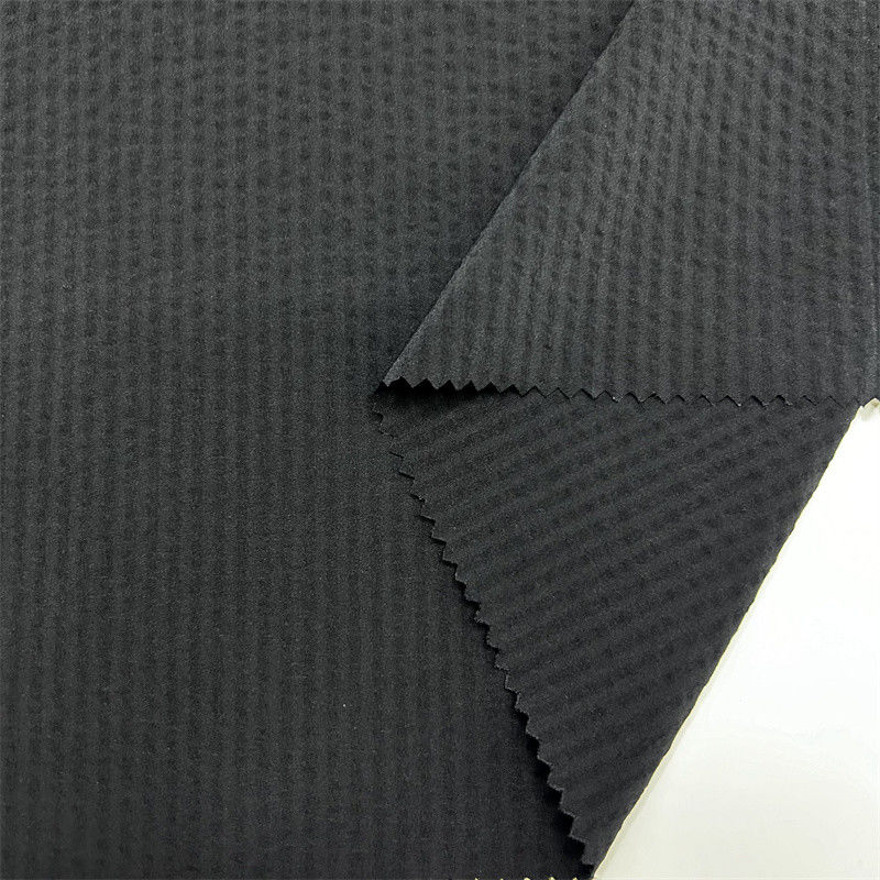 70D Nylon Quattro lati Elastico Bollino Verticale Striscia Spandex 70D+70D+40D*70D+40D Superficie Ha Bollino-come Bumpy Tessura