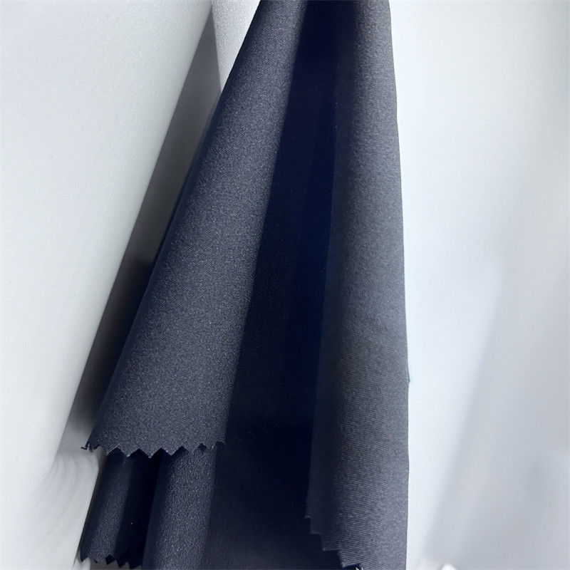75D tessuto di poliestere riciclato spandex Matte 2/1 Twill Four Side Elastic 75D+40D*75D+40D Superficie delicata