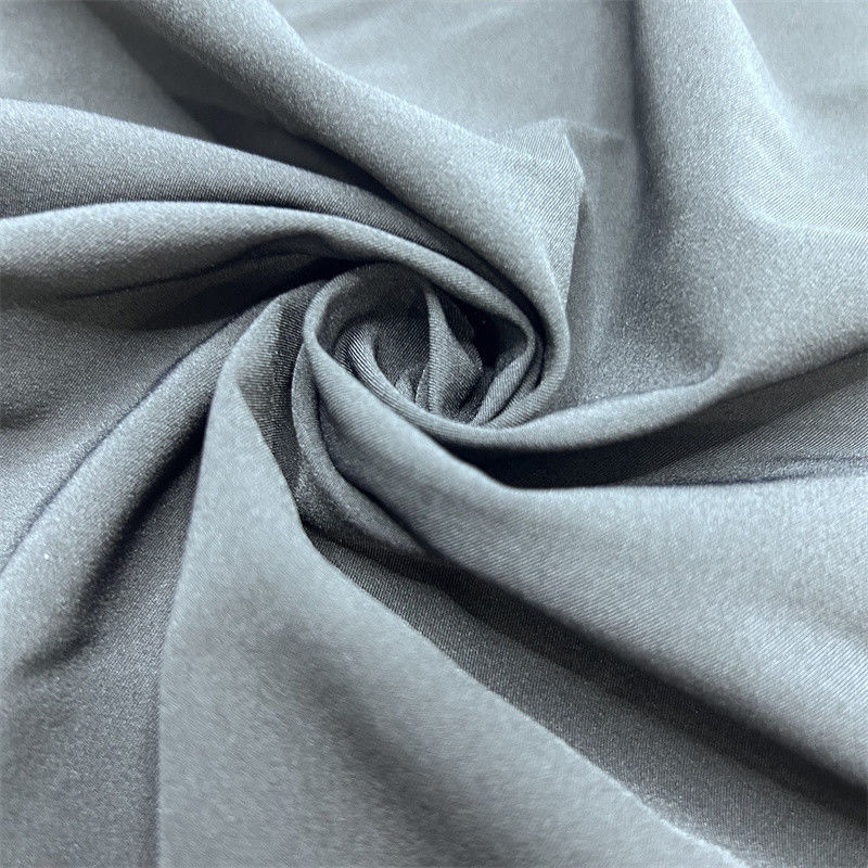 75D tessuto di poliestere riciclato spandex Matte 2/1 Twill Four Side Elastic 75D+40D*75D+40D Superficie delicata