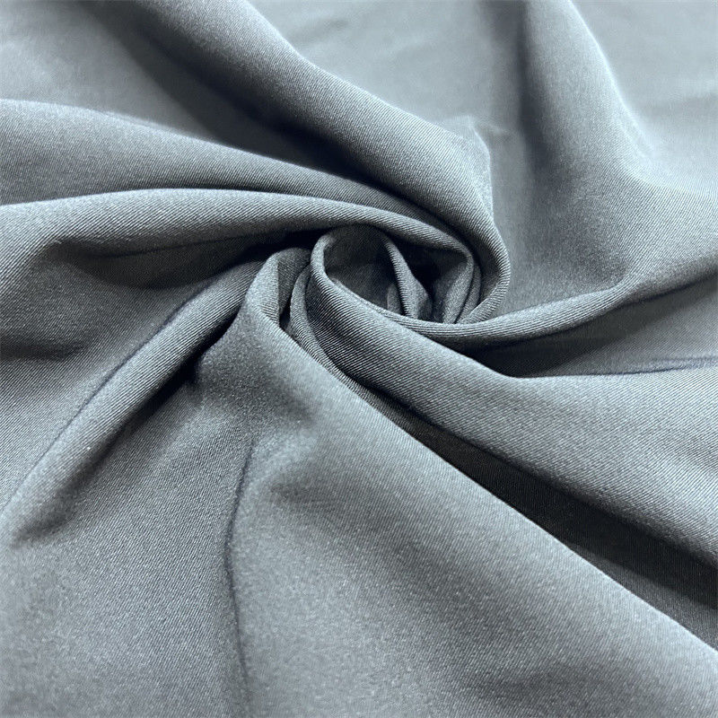 75D tessuto di poliestere riciclato spandex Matte 2/1 Twill Four Side Elastic 75D+40D*75D+40D Superficie delicata