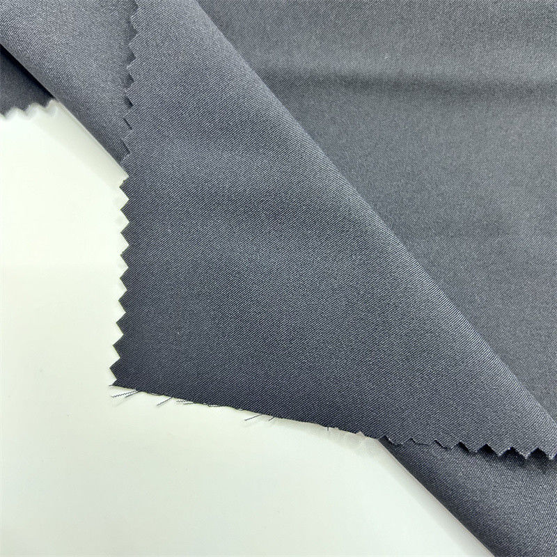 75D tessuto di poliestere riciclato spandex Matte 2/1 Twill Four Side Elastic 75D+40D*75D+40D Superficie delicata